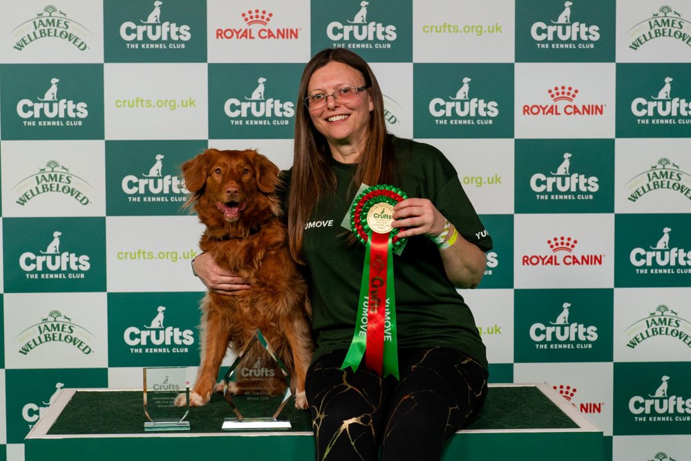 Crufts Intermediate Novice ABC Agility winner Janine and Nove Credit BeatMedia | The Kennel Club