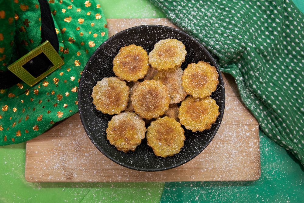 St. Patrick's Day treats in a bowl