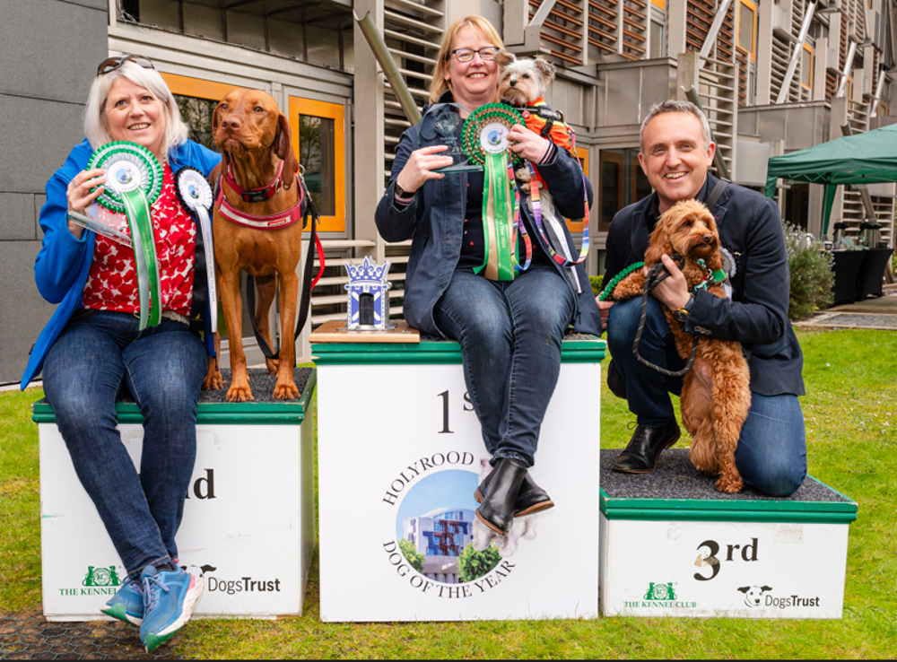 Holyrood Dog of the Year winners Credit Euan Cherry and PA Wire